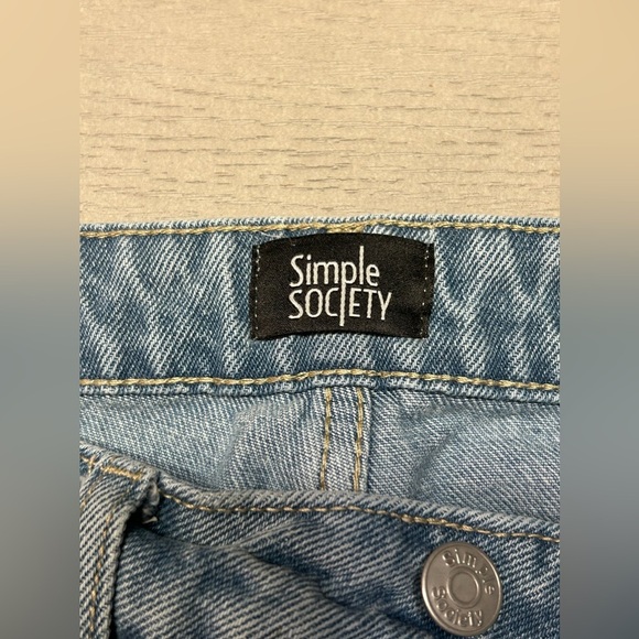 Simple Society‎ Ripped/ Patched Jeans Size 5/27 - Picture 5 of 7